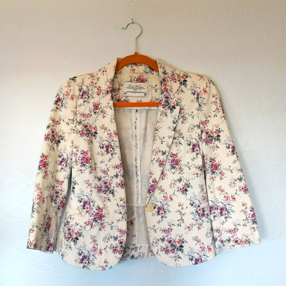 Vintage Zara Floral Blazer (S)